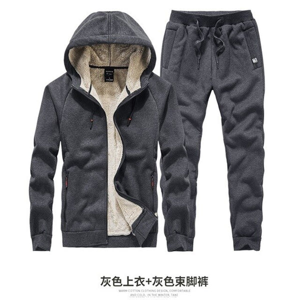 Men's winter new lambskin sweater coat 125kg tide fat plus velvet thick warm plus fertilizer plus code Wei pants casual sports
