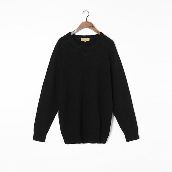 100%Cashmere Sweater Men Natural Fabric Extra Soft High Quality Winter Thick Warm Pullover Grey O-neck Pure Cashmere Sweaters