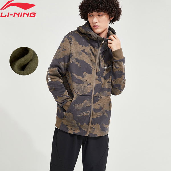 Li-Ning Men BAD FIVE Basketball Hoodie Winter WARM AT Fleece 65% Polyester 35% Cotton LiNing Sports Sweaters AWDP909 MWW1615