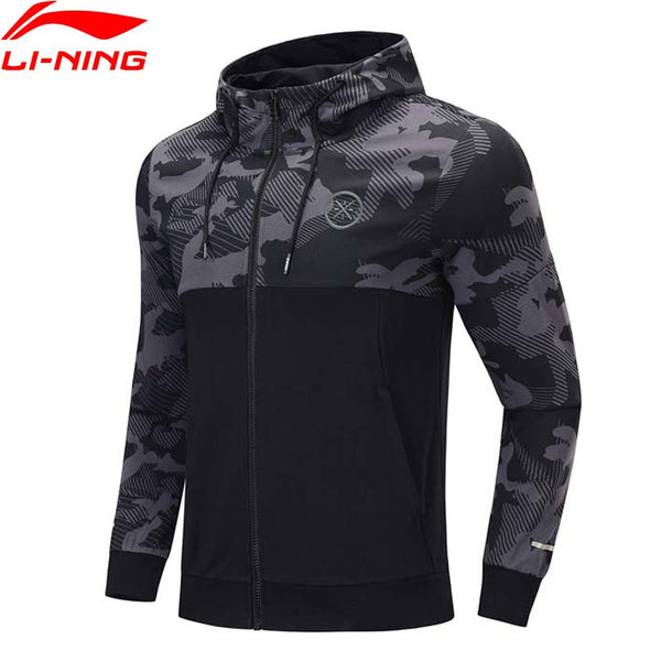 Li-Ning Men Wade Series Hoodie Comfort Regular Fit Hooded Cotton Polyester Printing LiNing Sports Sweaters AWDP437 CJAS19