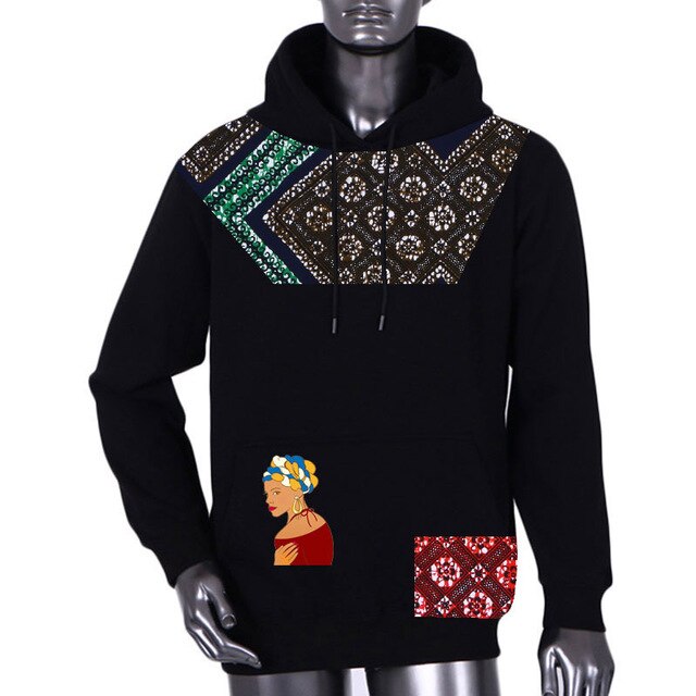 Men's sweater 2019 Autumn African Mens Clothing Long Sleeve Dashiki style Clothing pluz size 5XL African Print sweater WYN1007
