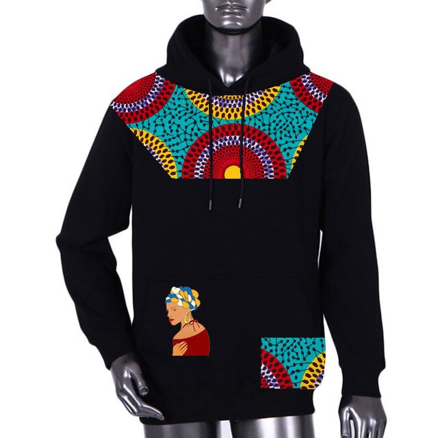 Men's sweater 2019 Autumn African Mens Clothing Long Sleeve Dashiki style Clothing pluz size 5XL African Print sweater WYN1007