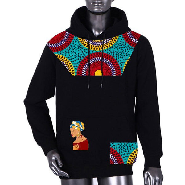 Men's sweater 2019 Autumn African Mens Clothing Long Sleeve Dashiki style Clothing pluz size 5XL African Print sweater WYN1007