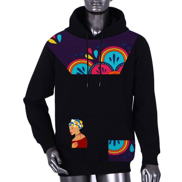 Men's sweater 2019 Autumn African Mens Clothing Long Sleeve Dashiki style Clothing pluz size 5XL African Print sweater WYN1007