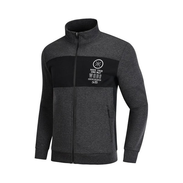 Li-Ning Men Wade Series Sweater Zipper Closure Regular Fit 66% Cotton 34% Polyester LiNing Comfort Sports Tops AWDN663 CJAS18