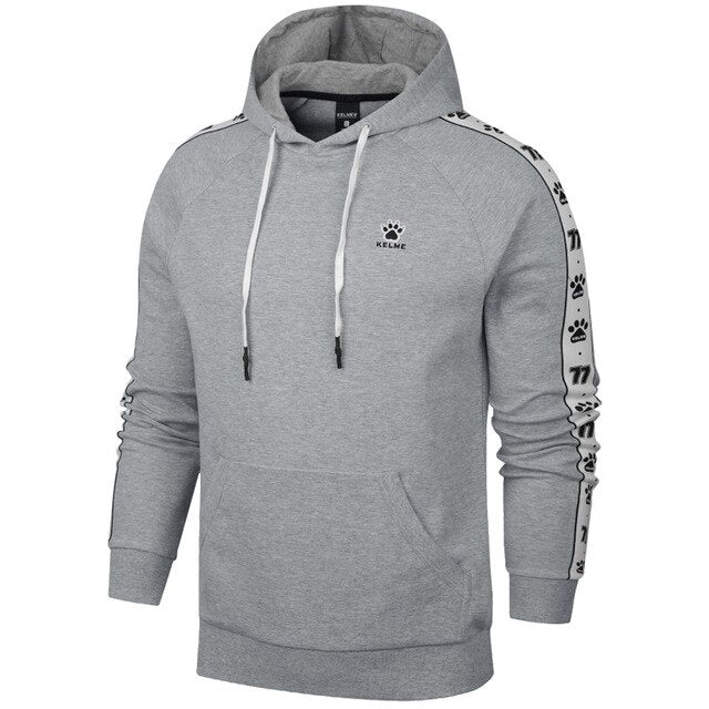 KELME sports sweater men's hooded pullover long-sleeved knit sweater 3671021