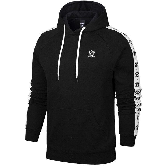 KELME sports sweater men's hooded pullover long-sleeved knit sweater 3671021