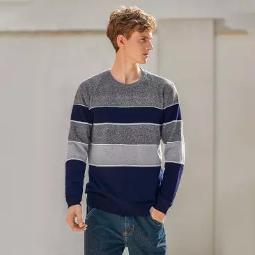 Xiaomi Men super soft velvet knit round neck sweater Autumn Winter knitting Long Sleeve Comfortable Casual Knit Pullovers