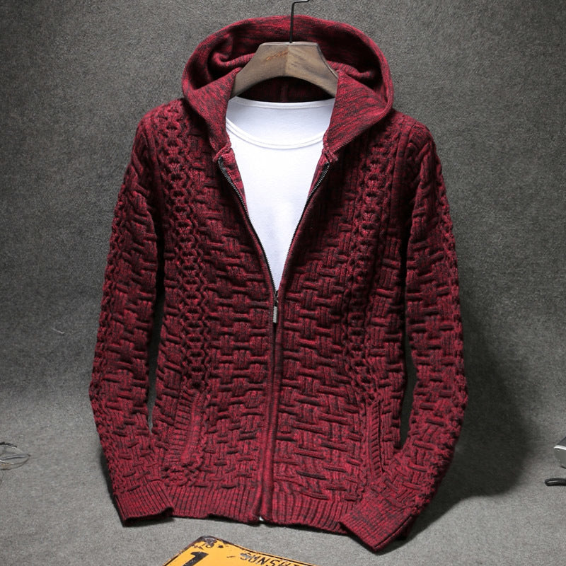 New Arrival Winter Men's Casual Sweater Loose Fashion Warm Zipper With Pockets Brand Cardigan Large Male Size 4xl 5xl 6xl