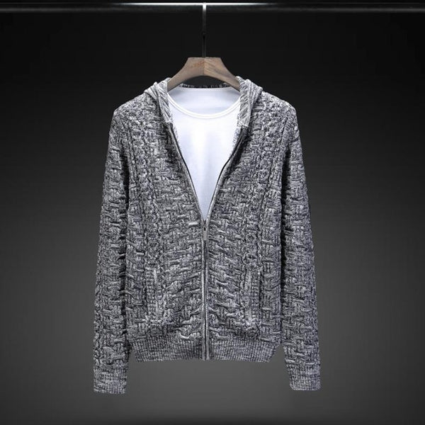 New Arrival Winter Men's Casual Sweater Loose Fashion Warm Zipper With Pockets Brand Cardigan Large Male Size 4xl 5xl 6xl