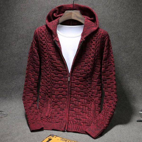 New Arrival Winter Men's Casual Sweater Loose Fashion Warm Zipper With Pockets Brand Cardigan Large Male Size 4xl 5xl 6xl