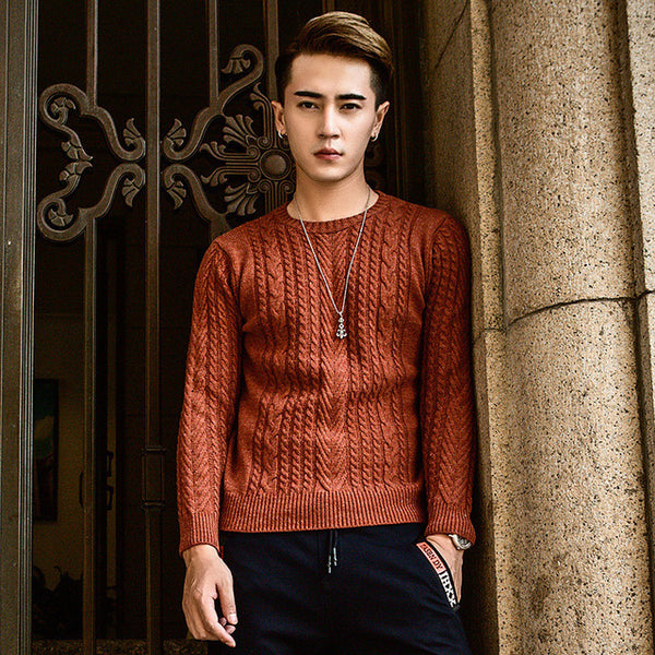 Men's Essential Knit Turtleneck Sweater Cashmere Wool Long Sleeve Roll Neck Pullover