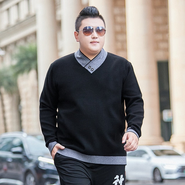 plus size 8XLHigh Quality Men Sweater Pullovers Casual Sweaters Men Large Size Outwear turtleneck Sweaters Winter Warm Sweaters