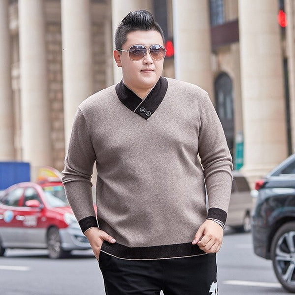 plus size 8XLHigh Quality Men Sweater Pullovers Casual Sweaters Men Large Size Outwear turtleneck Sweaters Winter Warm Sweaters