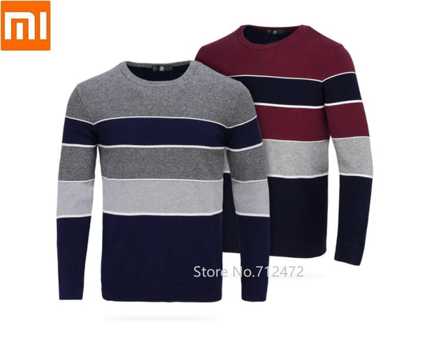 Xiaomi Men super soft velvet knit round neck sweater Autumn Winter knitting Long Sleeve Comfortable Casual Knit Pullovers