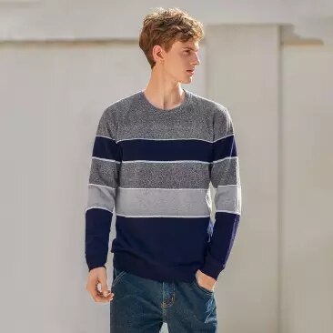 Xiaomi Men super soft velvet knit round neck sweater Autumn Winter knitting Long Sleeve Comfortable Casual Knit Pullovers