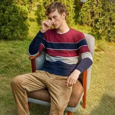 Xiaomi Men super soft velvet knit round neck sweater Autumn Winter knitting Long Sleeve Comfortable Casual Knit Pullovers