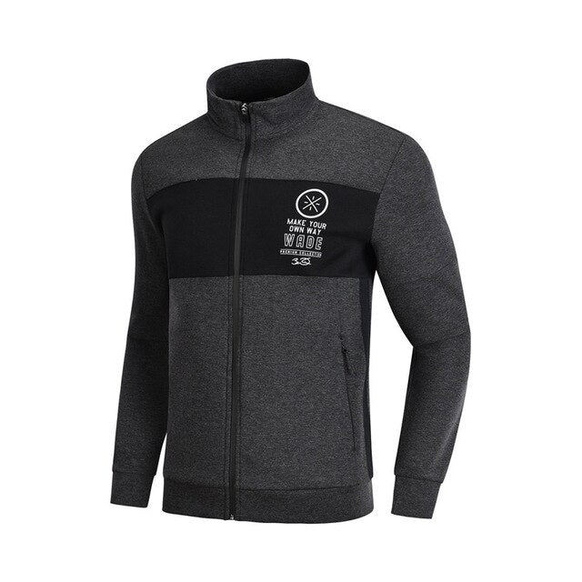Li-Ning Men Wade Series Sweater Zipper Closure Regular Fit 66% Cotton 34% Polyester LiNing Comfort Sports Tops AWDN663 MWW1410