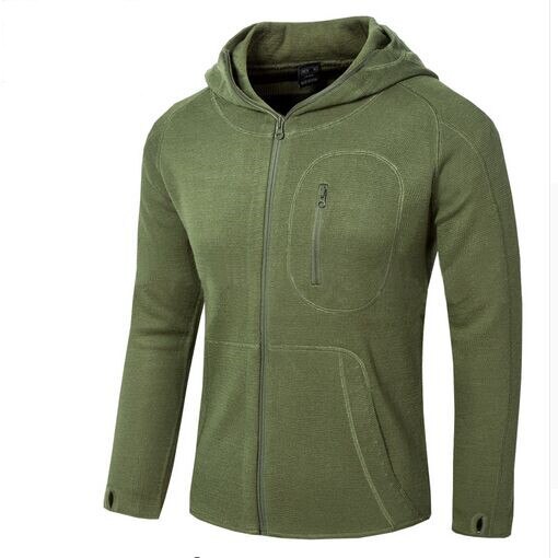 Brand Men Cardigan wool Sweater fleece softshell women Outdoor Blouse cashmere Military Tactical Fishing trekking hiking Hooded