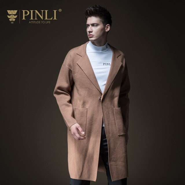 Mens Pullover Sweater Pullover Sweater Hot Sale Turn-down Collar Regular Long Pinli Pin Autumn New Men's Mid Length B183310634