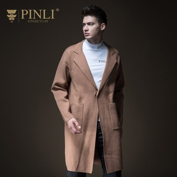 Mens Pullover Sweater Pullover Sweater Hot Sale Turn-down Collar Regular Long Pinli Pin Autumn New Men's Mid Length B183310634