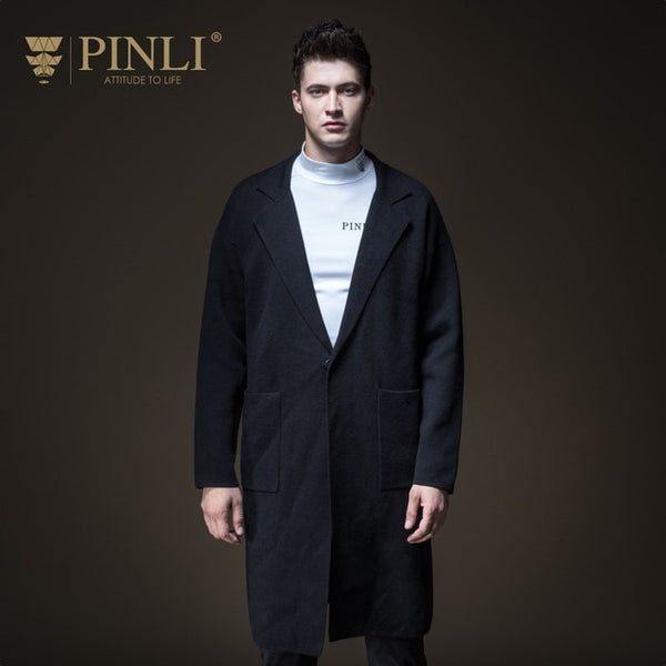 Mens Pullover Sweater Pullover Sweater Hot Sale Turn-down Collar Regular Long Pinli Pin Autumn New Men's Mid Length B183310634